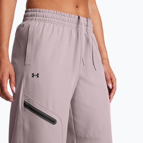 Under Armour női nadrág Unstoppable Woven Wide Leg tetra szürke/fekete