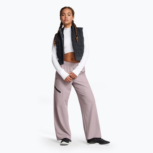 Under Armour női nadrág Unstoppable Woven Wide Leg tetra szürke/fekete