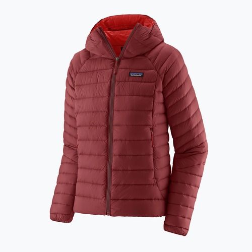 Női pehelykabát Patagonia Down Sweater Hoody oxide red