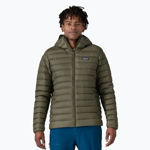 Férfi pehelykabát Patagonia Down Sweater Hoody pine needle green