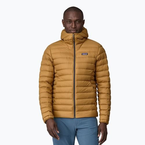 Férfi pehelykabát Patagonia Down Sweater Hoody rapotor brown