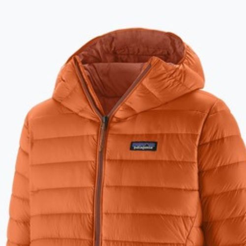Férfi pehelykabát Patagonia Down Sweater Hoody redtail rust