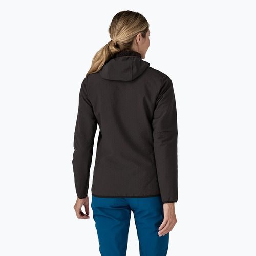 Női softshell dzseki Patagonia R2 CrossStrata Hoody fekete