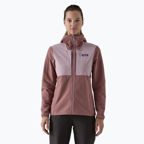 Patagonia női softshell dzseki R2 CrossStrata Hoody dulse lila