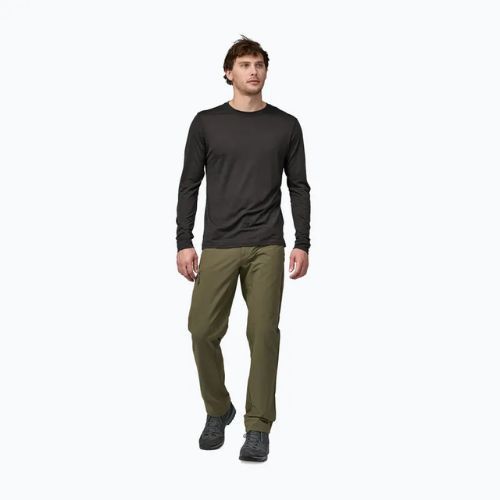 Férfi Patagonia Cap Cool Merino Blend Longsleeve fekete