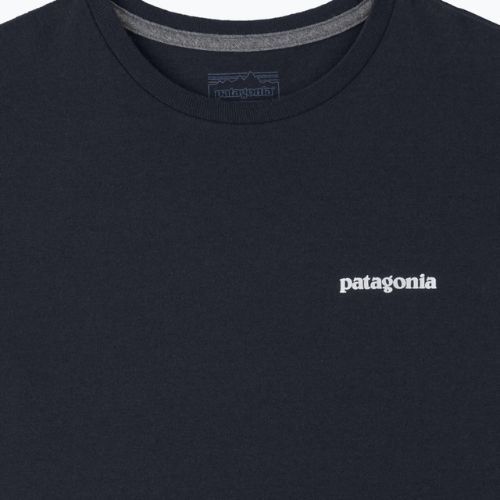 Férfi Patagonia P-6 Logo Responsibili Longsleeve új navy