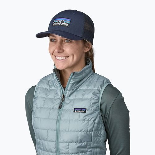 Patagonia P-6 Logo Trucker tengerészsapka navy sapka