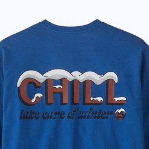 Férfi hosszú ujjú felső Patagonia Chill Responsibili endless blue