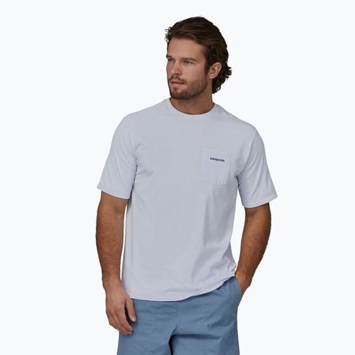 Férfi Patagonia Boardshort Logo Pocket T-shirt Responsibili fehér