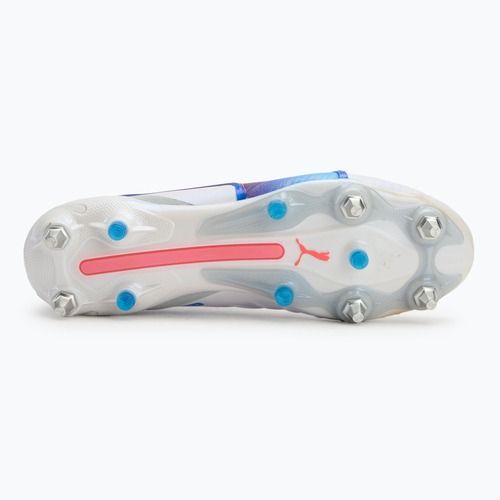 PUMA King Ultimate MxSG férfi futballcipő puma fehér/kékmáz/szürke/szürke/szürkésbarna/szürkéscsillogás