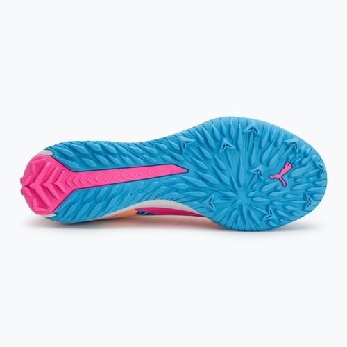 Futballcipő PUMA Ultra 5 Match Vol. Up TT puma white/luminous blue/poison pink/fizzy melon