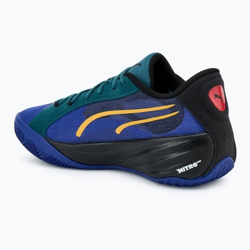 Férfi kosárlabda cipő PUMA All-Pro Nitro Crowd Craze lapis lazuli/cold green/puma black