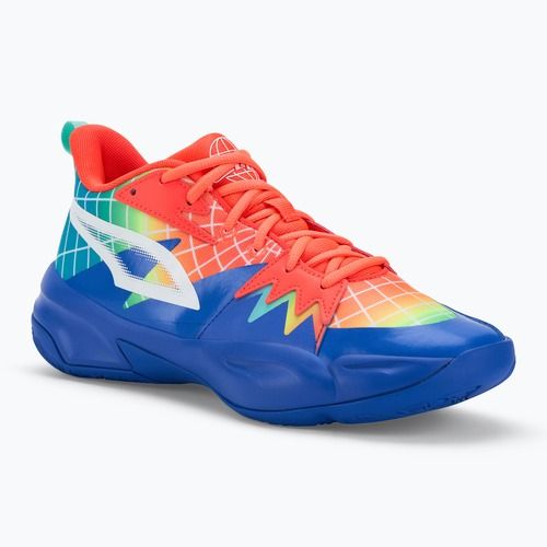 Férfi kosárlabda cipő PUMA Genetics Marcus Smart royal sapphire/red blast