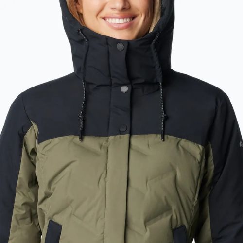 Női pehelykabát Columbia Mountain Croo III Mid Down stone green/black