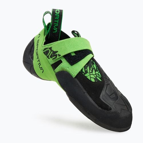 La Sportiva Skwama Vegan fekete/villogó zöld férfi mászócipő