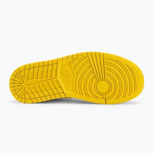 Nike Air Jordan 1 Mid női cipő fehér/fekete/vivid sulfur