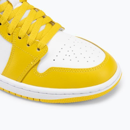 Női cipő Air Jordan 1 Mid white/black/vivid sulfur
