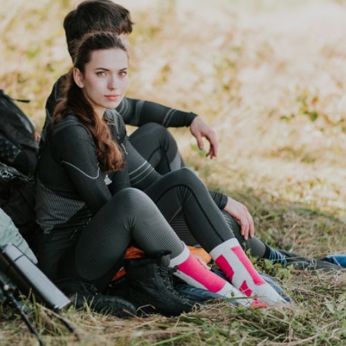 Női zokni KADVA Royco Rózsaszínben
