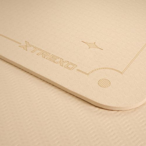 Jógaszőnyeg XTREXO TXO-B4Z001-BZ 6 mm világosbarna
