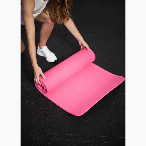 Fitness szőnyeg TREXO TXO-B4Z002-PK 10 mm rózsaszín