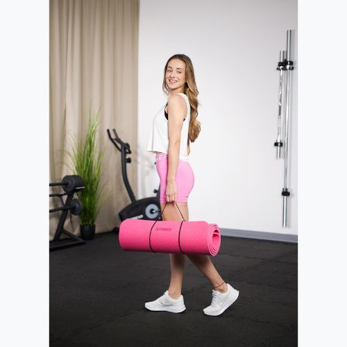 Fitness szőnyeg TREXO TXO-B4Z002-PK 10 mm rózsaszín