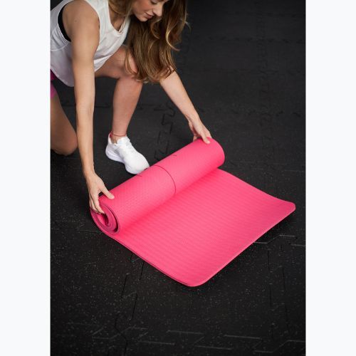 Fitness matrac TREXO TXO-B4Z002-PK 6 mm rózsaszín