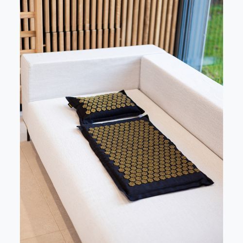 Akupresszúrás matrac XTREXO ECO párnával TXO-B4Z006-BK fekete