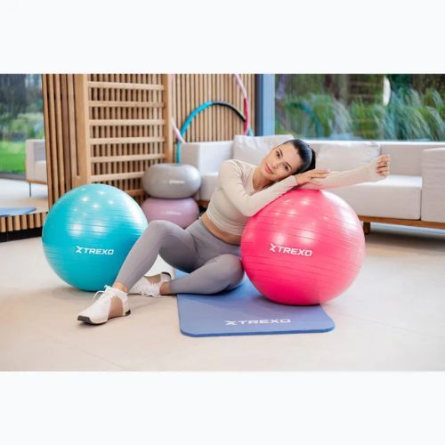 TREXO Gymball TXO-B4Z007-PK 55 cm rózsaszínű