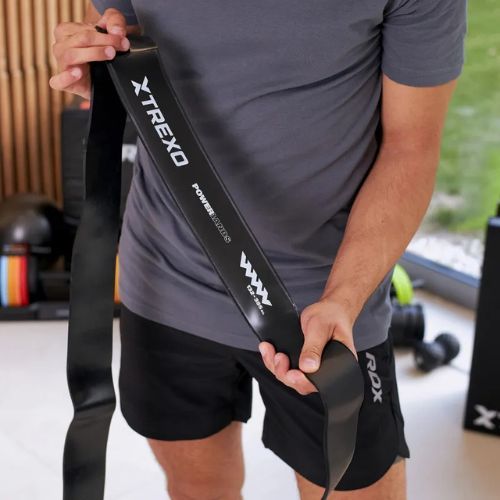 Rehabilitációs szalag TREXO TXO-B4Z072-BK 12-15 kg fekete