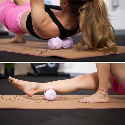 Dupla masszázslabda XTREXO TXO-B4Z075-VT lila