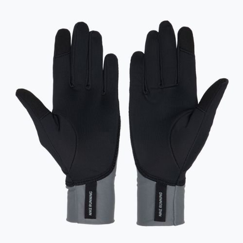 Női futókesztyű Nike Pacer Midweight RG black/smoke grey/silver