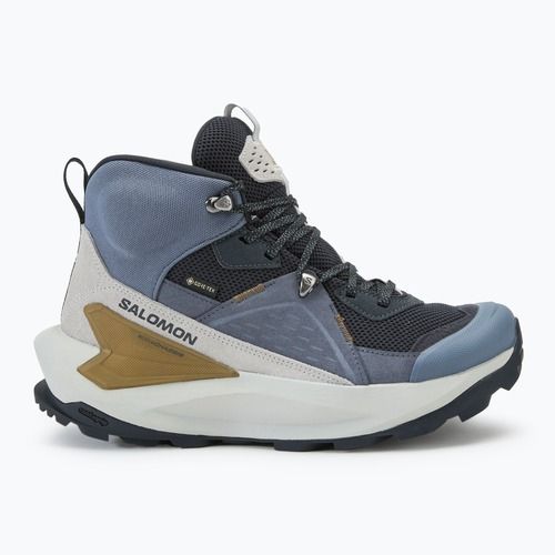 Salomon Elixir Mid GTX férfi túrabakancs dark navy/grisaille/gray violet