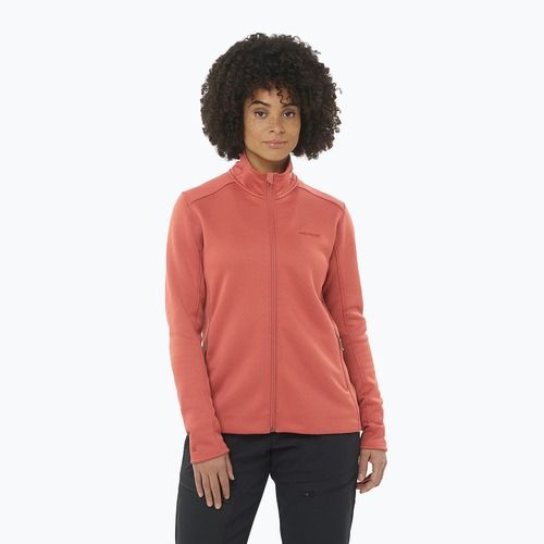 Férfi Salomon Essential Midwarm Fz tandoori spice trekking melegítő pulóver