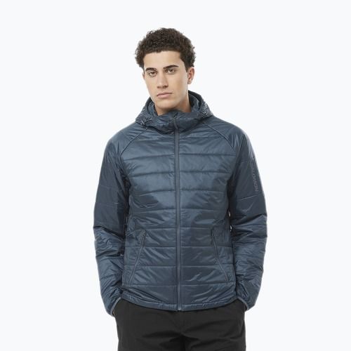 Férfi Salomon Outline Hd pehelypaplan kabát midnight navy