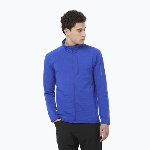 Férfi Salomon Essential Lightwarm FZ surf the web trekking melegítő pulóver