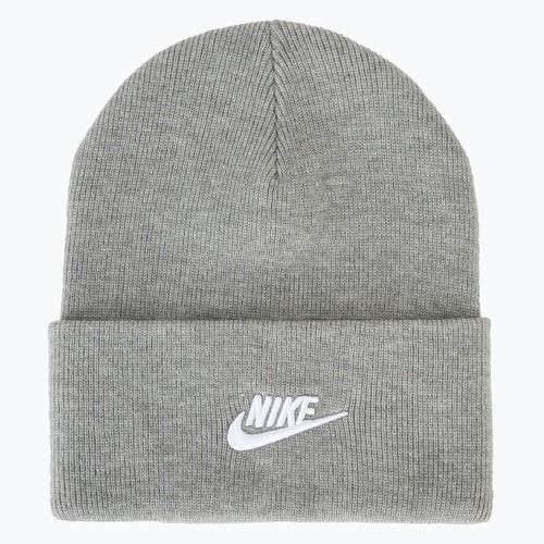 Téli sapka Nike Peak Futura Beanie dark grey heather/white