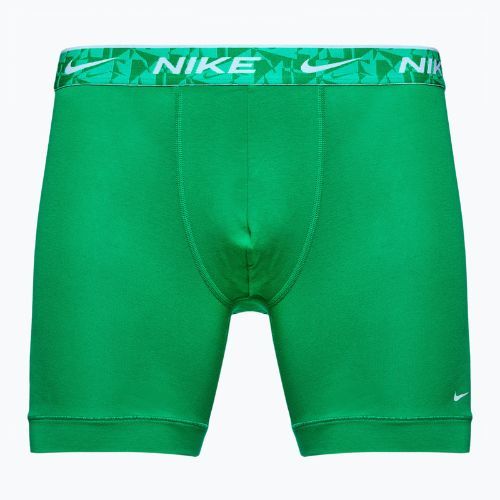 Férfi Nike Everyday Cotton Stretch boxeralsó 3 pár zöld/fekete