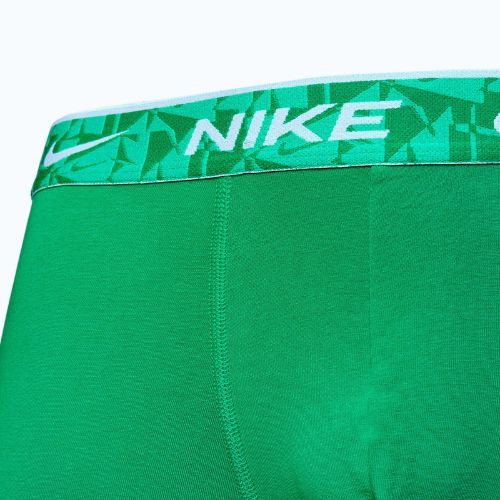 Férfi Nike Everyday Cotton Stretch boxeralsó 3 pár zöld/fekete