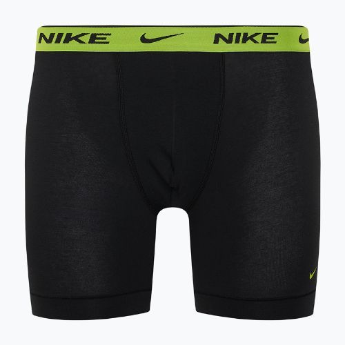 Nike Everyday Cotton Stretch férfi boxeralsó 3 pár cyber fekete/derekaszürke/sötét póni színben