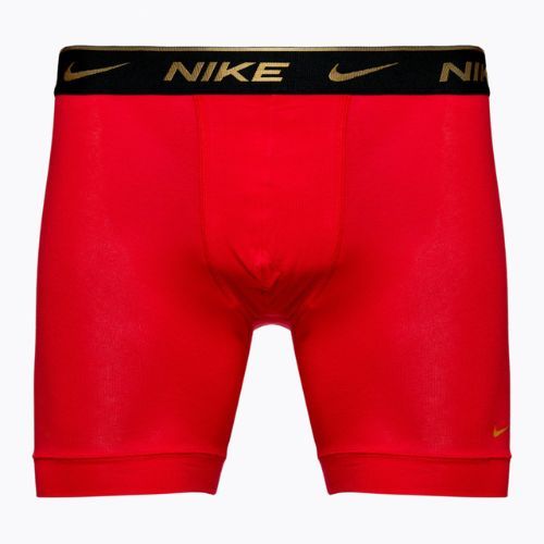 Férfi Nike Everyday Cotton Stretch boxeralsó 3 pár fekete ezüst/piros arany/fekete arany