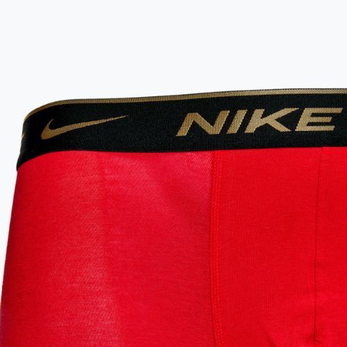 Férfi Nike Everyday Cotton Stretch boxeralsó 3 pár fekete ezüst/piros arany/fekete arany