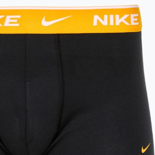 Férfi boxeralsó Nike Everyday Cotton Stretch Trunk 3 pár fekete/arany/piros bíborvörös