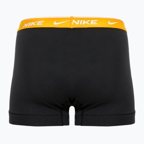 Férfi boxeralsó Nike Everyday Cotton Stretch Trunk 3 pár fekete/arany/piros bíborvörös