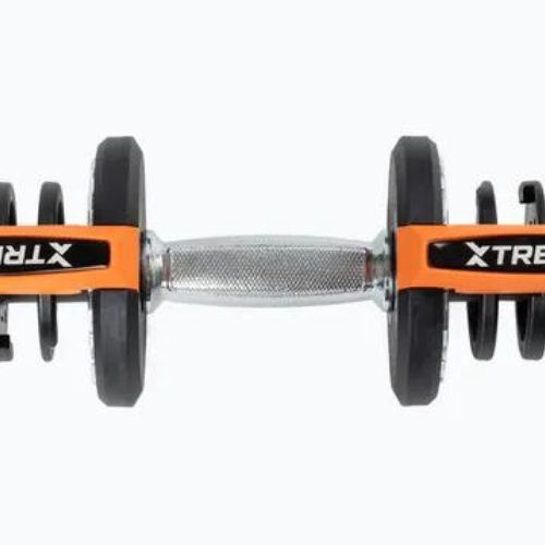 TREXO ADT-40-BF állítható súlyzó 40 kg, fekete színű