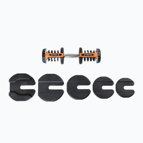 XTREXO ADT-40-BF állítható súlyzó 40 kg, fekete színű