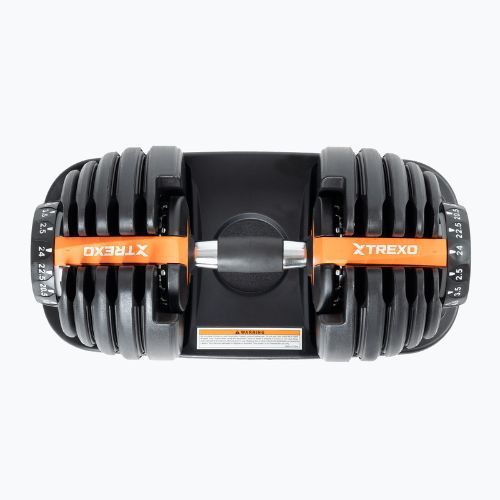 XTREXO ADT-24-BF állítható súlyzó 24 kg, fekete színű