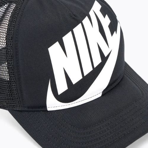 Gyerek baseballsapka Nike Rise Structured Trucker black / black / white