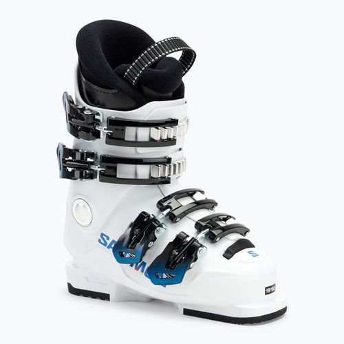 Gyerek sícipő Salomon S/Race 60T M Jr white/white/process blue