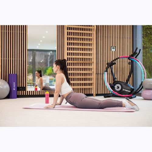 Gimnasztikai szőnyeg XTREXO NBR 15 mm pánttal rózsaszín
