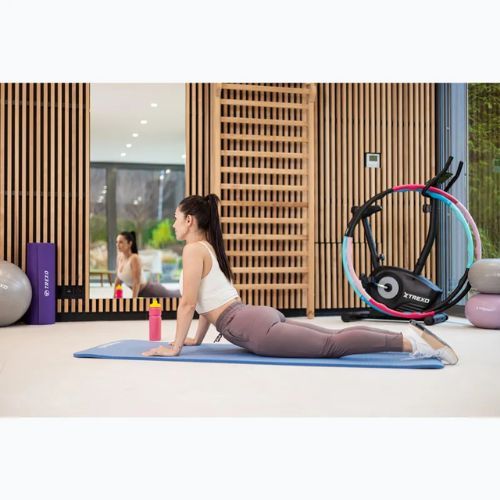 Gimnasztikai szőnyeg XTREXO NBR 15 mm pánttal kék